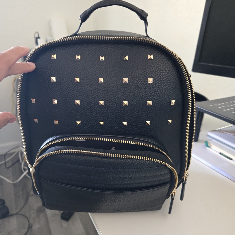 Black Studded Backpack
